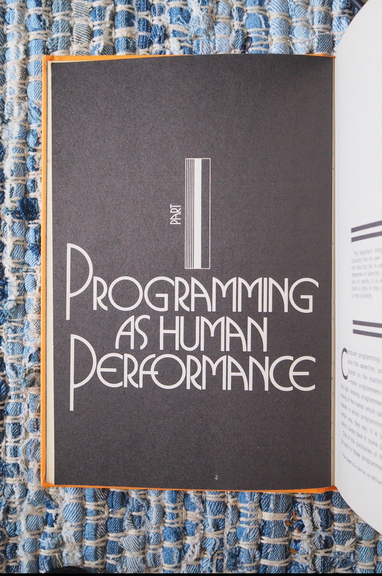 Photo from a book Psychology of Computer Programming